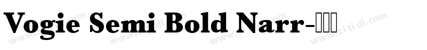 Vogie Semi Bold Narr字体转换